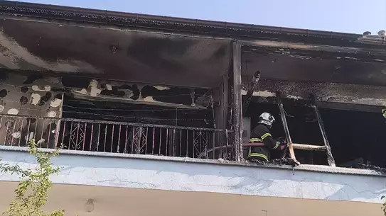 Kırıkkale'de Apartman Yangını