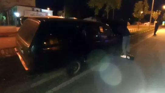 Erzurum'da Kaza: Otomobil Refüje Çıktı