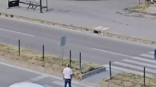 Bartın'da Yaya Geçidinde Tehlikeli Anlar