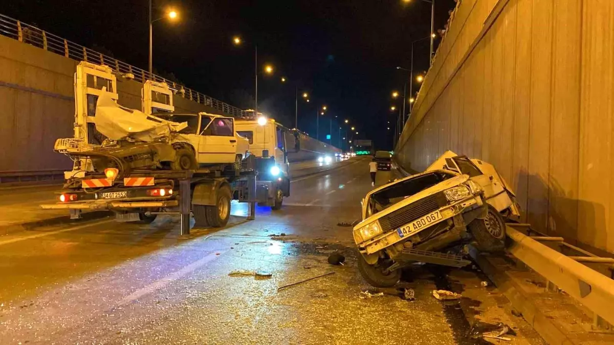 Konya'da Aşırı Hız Trafik Kazası: 6 Yaralı