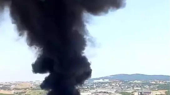 Gebze'de Çöp Tesisi Yangını Kontrol Altında