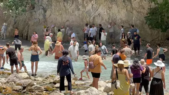 Saklıkent Kanyonu'nda Kurban Bayramı Yoğunluğu