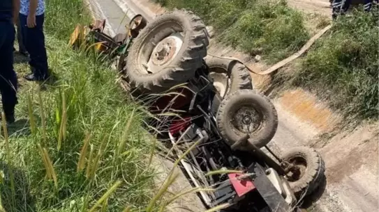 Traktör Sulama Kanalına Devrildi: Bir Ölü