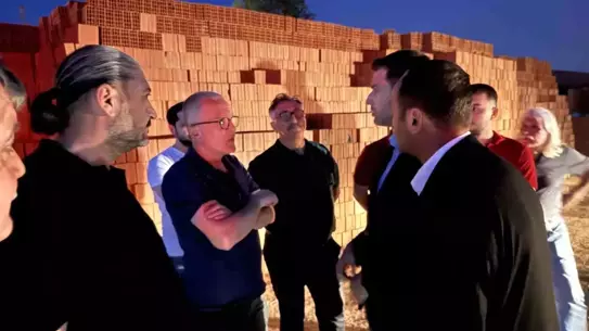 Erbaa'daki Tuğla Fabrikasında Yangın