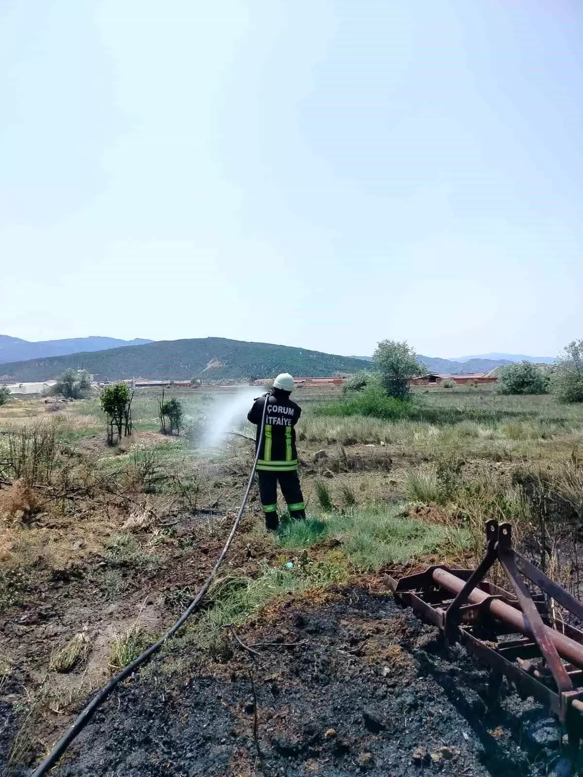 Osmancık'ta yangın kısa sürede kontrol altına alındı