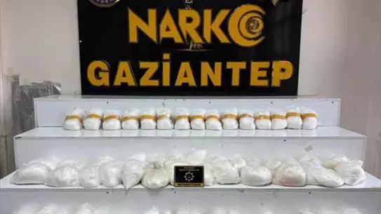 Gaziantep'te 58 Kilogram Uyuşturucu Ele Geçirildi