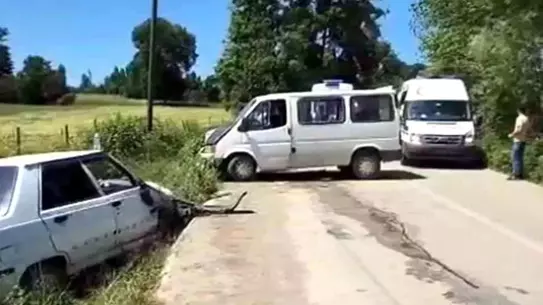 Vezirköprü'de Kaza: 5 Yaralı